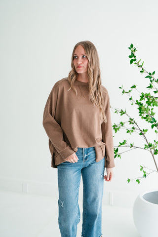 Effortless Lounge Long Sleeve Basic Top
