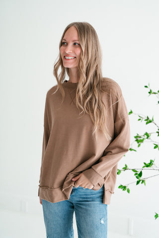 Effortless Lounge Long Sleeve Basic Top
