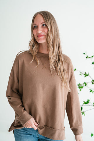 Effortless Lounge Long Sleeve Basic Top