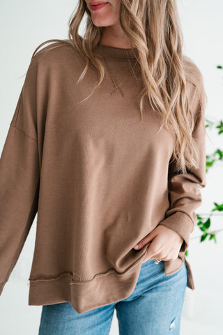 Effortless Lounge Long Sleeve Basic Top