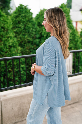 Natalie Ribbed Oversized Tee