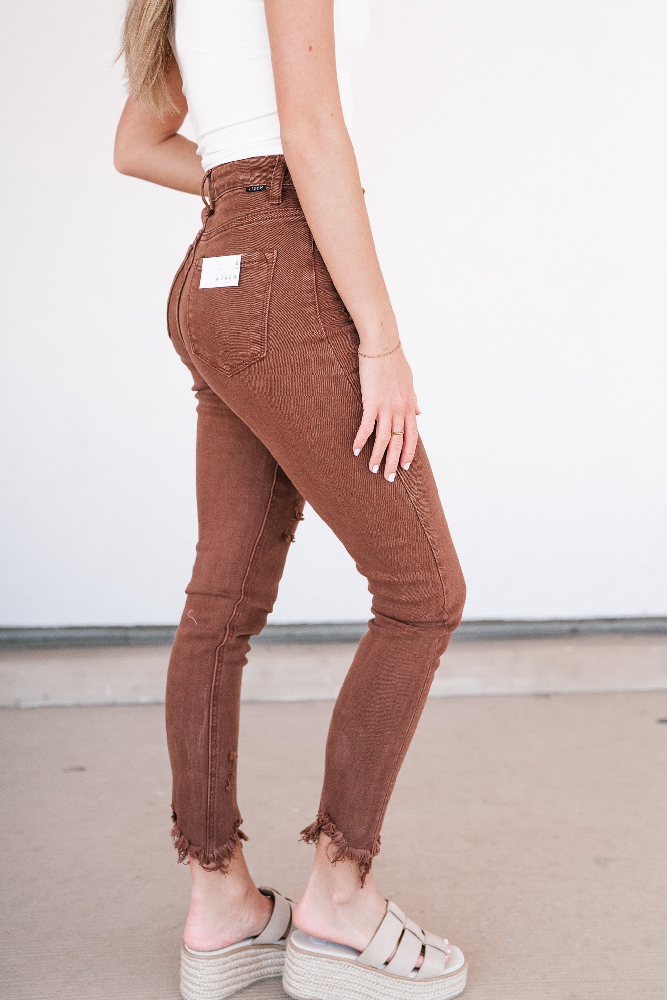 Risen Sienna High Rise Ankle Skinny Jeans
