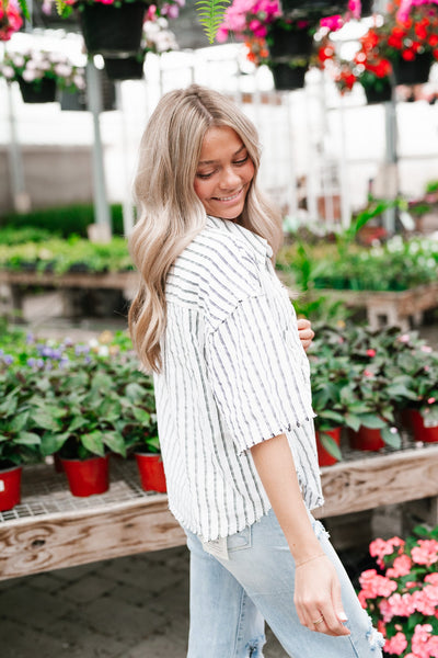 Sunset Cruise Striped Top