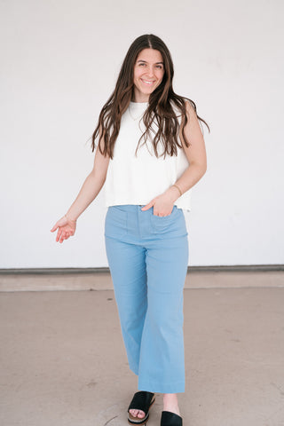 Perfect Muse Bow Knit Top - Cream