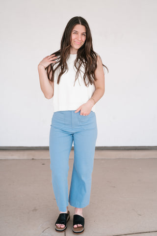 Perfect Muse Bow Knit Top - Cream