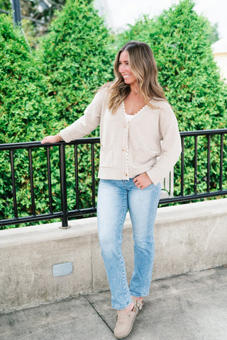 Laced In Comfort Button Up Cardigan