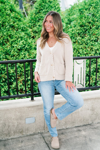 Laced In Comfort Button Up Cardigan