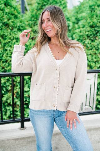 Laced In Comfort Button Up Cardigan