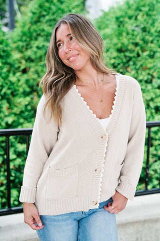 Laced In Comfort Button Up Cardigan