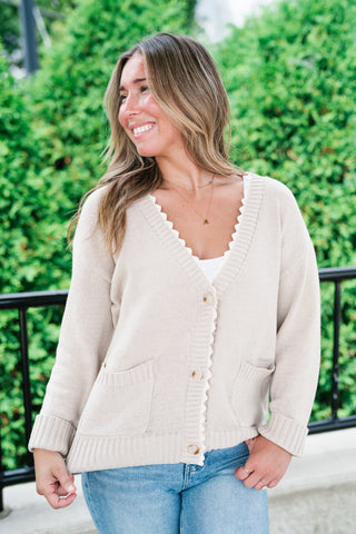 Laced In Comfort Button Up Cardigan