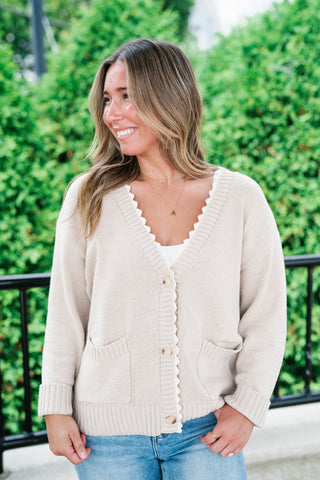 Laced In Comfort Button Up Cardigan