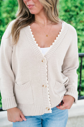 Laced In Comfort Button Up Cardigan