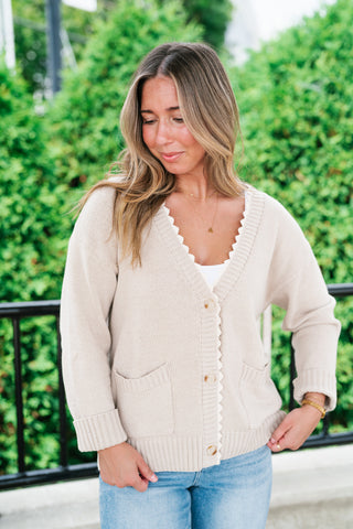 Laced In Comfort Button Up Cardigan