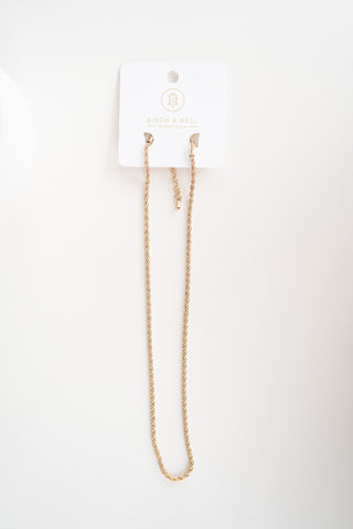 Twisted Solid Gold Necklace