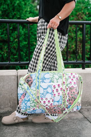 New Horizons Patchwork Duffle Bag