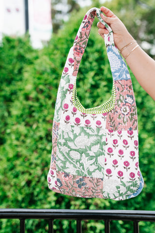 New Horizons Patchwork Shoulder Bag