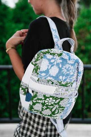 Ocean Dreams Patchwork Mini Book Bag