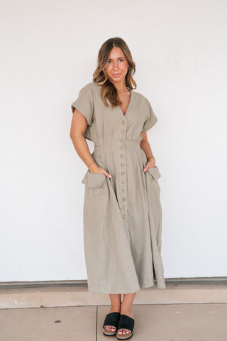 Pure Form Pleated Midi Dress