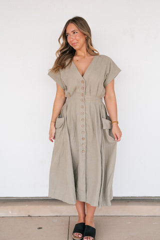 Pure Form Pleated Midi Dress