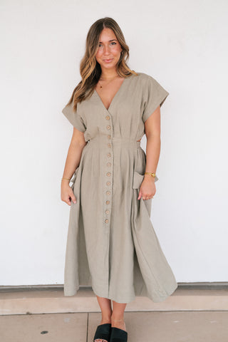 Pure Form Pleated Midi Dress