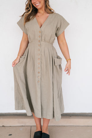 Pure Form Pleated Midi Dress