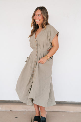 Pure Form Pleated Midi Dress