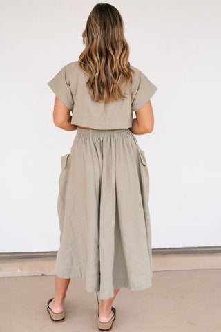 Pure Form Pleated Midi Dress