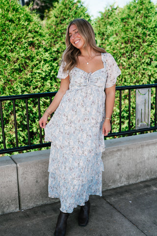 Dreamy Floral Tiered Maxi Dress