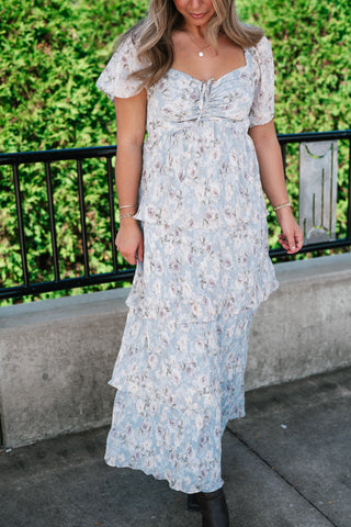 Dreamy Floral Tiered Maxi Dress