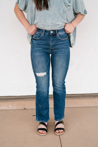 Risen Cityscape High Rise Straight Jean