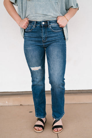 Risen Cityscape High Rise Straight Jean