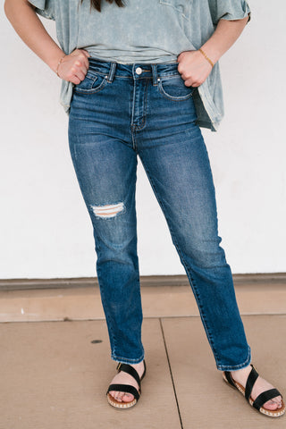 Risen Cityscape High Rise Straight Jean