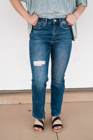 Risen Cityscape High Rise Straight Jean