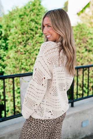 Sunday Stroll Textured Sweater Top