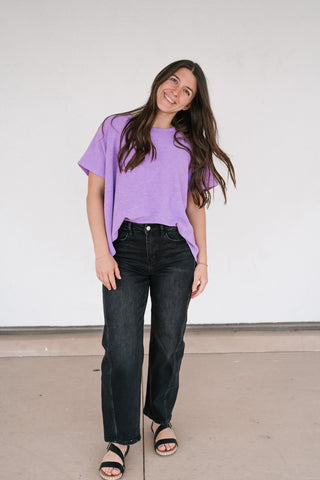 Pure Ease Relaxed Top - Lavender