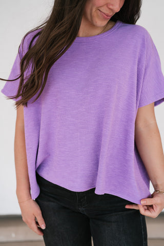 Pure Ease Relaxed Top - Lavender