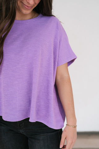 Pure Ease Relaxed Top - Lavender