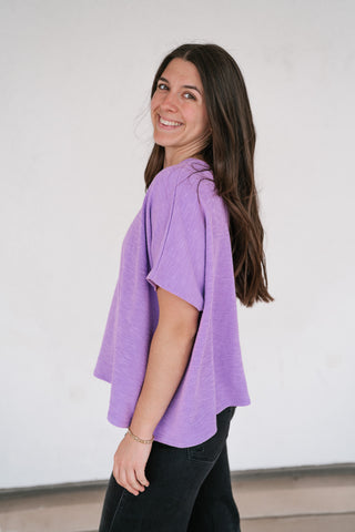 Pure Ease Relaxed Top - Lavender