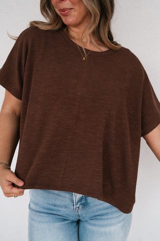 Pure Ease Relaxed Top - Brown