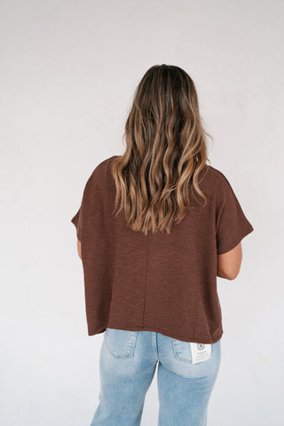 Pure Ease Relaxed Top - Brown