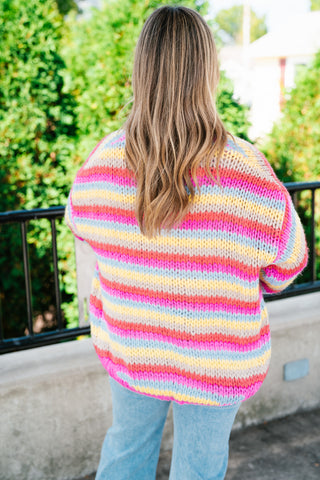 Bright Horizons Open Knit Cardigan