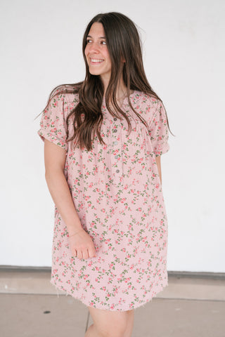 Morning Dawn Floral Mini Dress