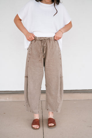 Drift Together Mineral Wash Barrel Pants