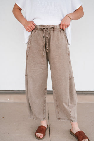 Drift Together Mineral Wash Barrel Pants