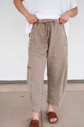 Drift Together Mineral Wash Barrel Pants