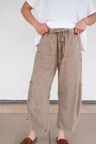 Drift Together Mineral Wash Barrel Pants