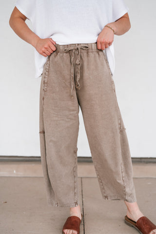 Drift Together Mineral Wash Barrel Pants