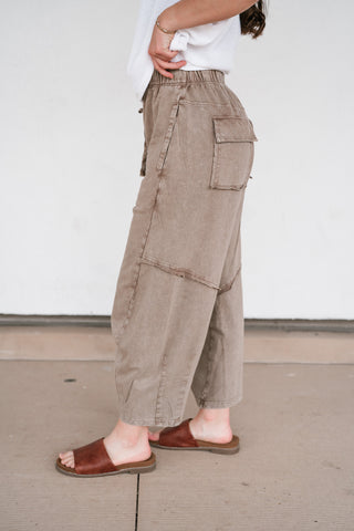 Drift Together Mineral Wash Barrel Pants