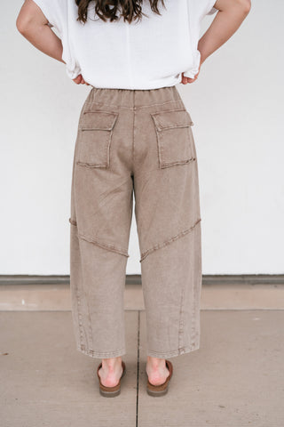 Drift Together Mineral Wash Barrel Pants
