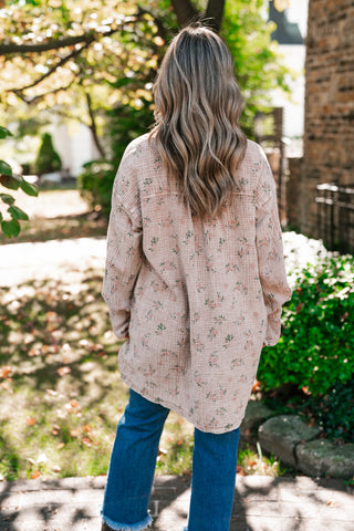 Peaceful Meadow Collared Gauze Tunic